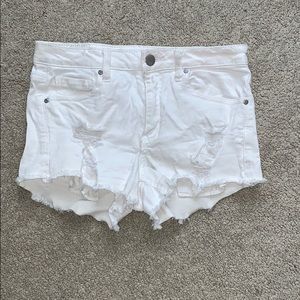 White jeans shorts